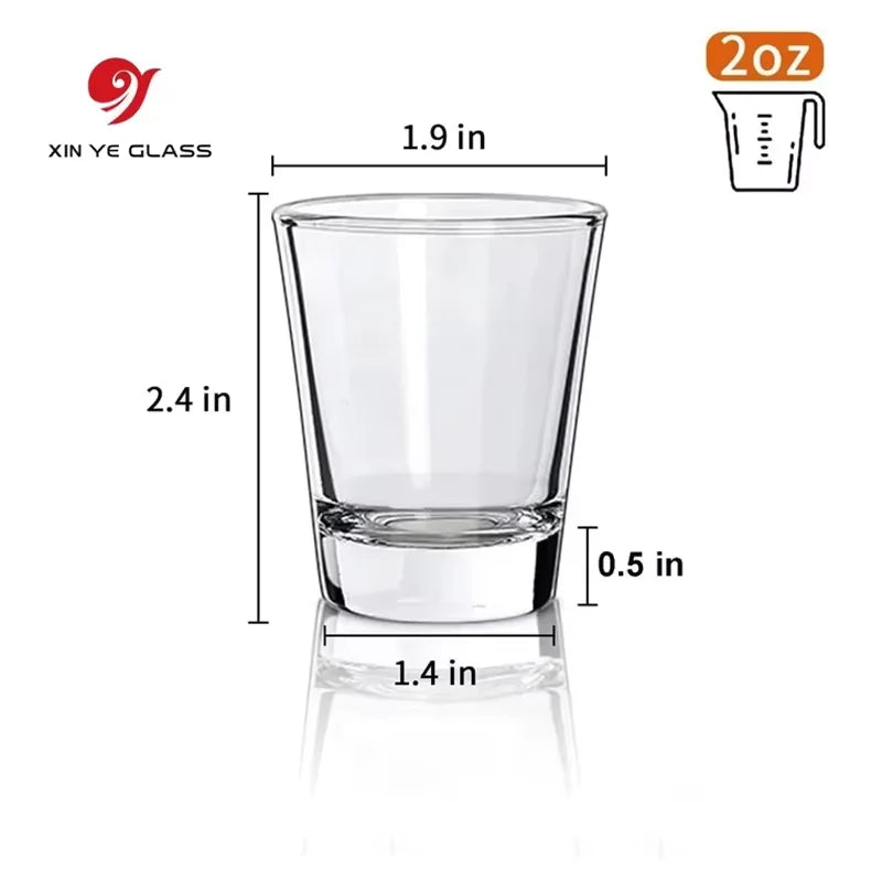 Custom Shot Glasses 50ml with Logo | Sublimation Printing | Bulk Corporate Gifts