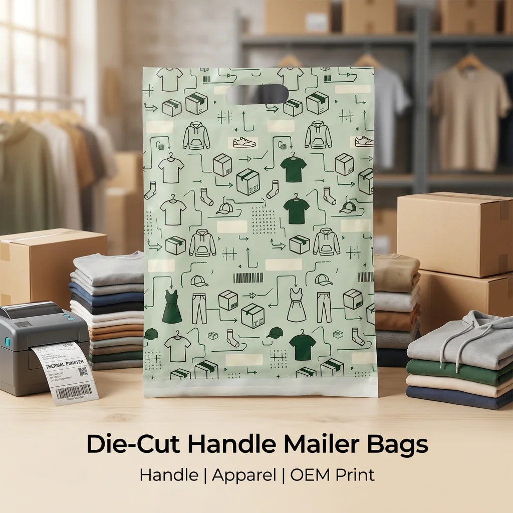 Custom Compostable Poly Mailer with Logo | Courier Shipping Bag