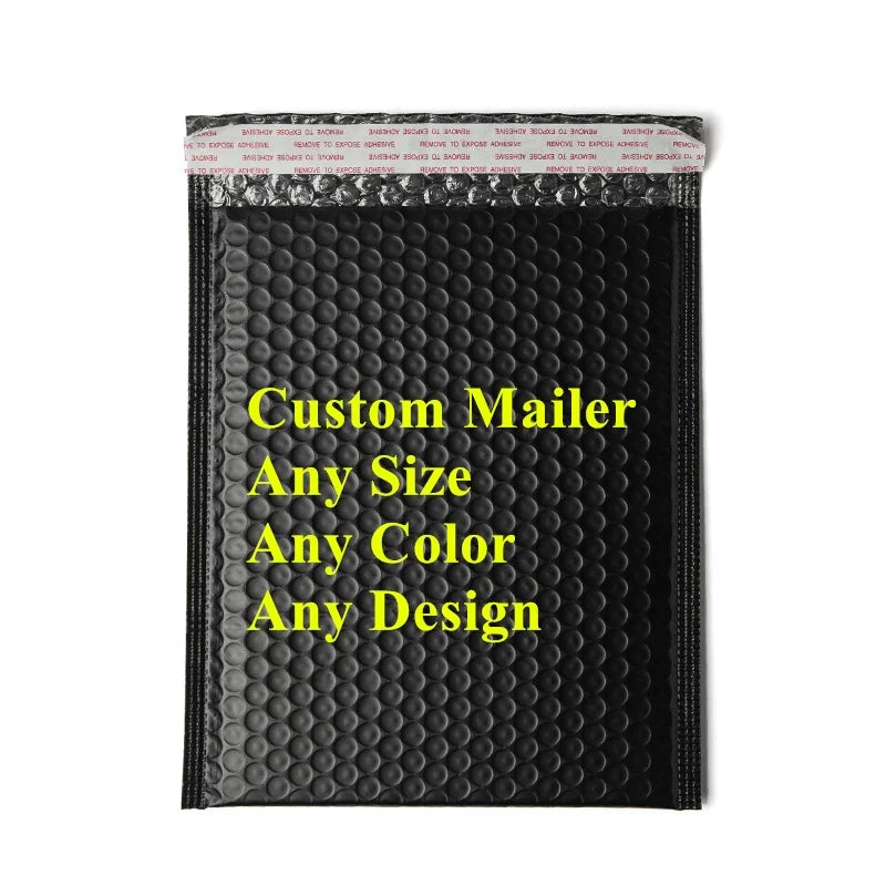 Custom Poly Bubble Mailers 100 MOQ | LDPE/HDPE Shipping Envelopes Wholesale