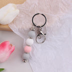 Custom DIY Beadable Keychain Kit | Metal Bars & Silicone Beads | MOQ 10