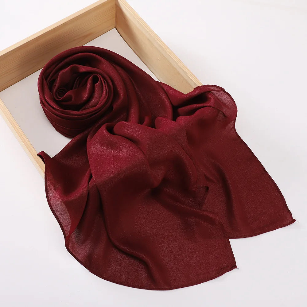 Pearl-Luster Polyester Headscarves | 20-Piece MOQ & 7-Day Lead Time | Women's Fashion & Ethnic Wear