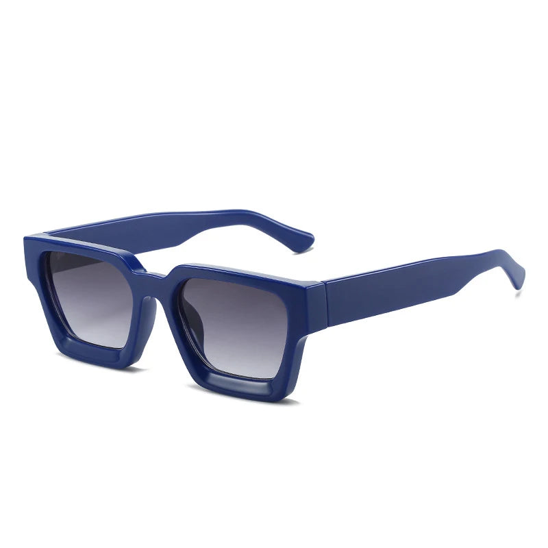 Custom Logo UV400 Rectangle Sunglasses | PC Frame 100 MOQ Private Label