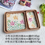 Custom Rattan Storage Trays with Logo | MOQ 5 Pcs