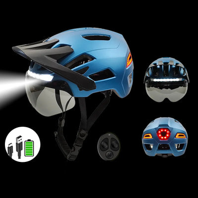 CE Certified Cycling Helmet with Lens | Custom Logo MOQ 300