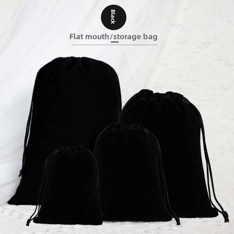 Custom Velvet Drawstring Jewelry Bags | 0.005kg Storage with Stamping