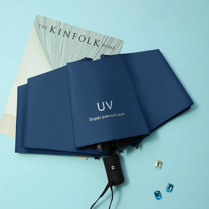 Custom 190T Pongee Umbrella with Logo | 100 MOQ Fully Automatic
