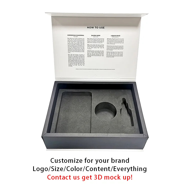 Custom Rigid Gift Boxes with Logo | MOQ 500 | Magnetic Closure