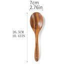 Acacia Teak Wood Utensil Set 9-Piece | Non-Stick | 1 MOQ | Custom Logo