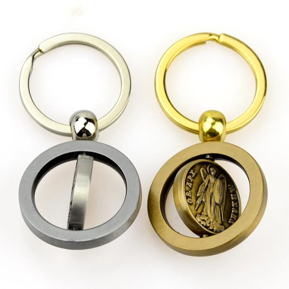 Custom Stainless Steel Spinning Keychain | 7-Day Lead | Negotiable MOQ