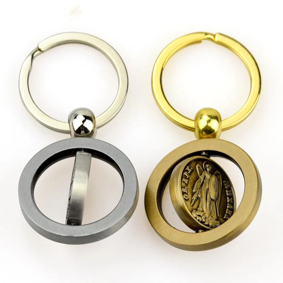 Custom Stainless Steel Spinning Keychain | 7-Day Lead | Negotiable MOQ