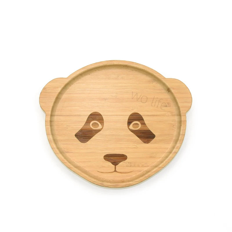 Bamboo Suction Plate Set | Animal Shapes | CPC Certified | 100 MOQ