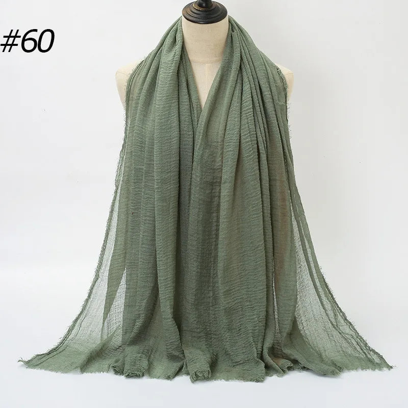 Wholesale Polyester Scarves: 105 Colors, 10-Day Lead, 90x180cm | Spring/Summer Women's Fashion