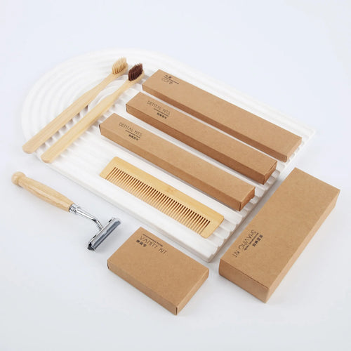Bamboo Hotel Amenities with Logo – 3,000 MOQ, Zero Plastic