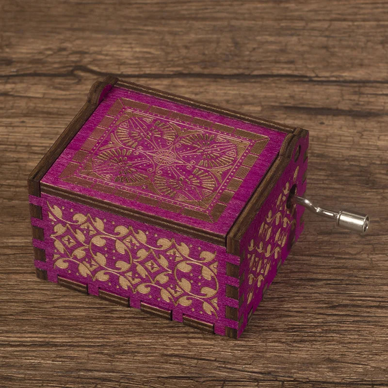 Custom Wooden Music Boxes with Logo | Hand Cranked MOQ 5