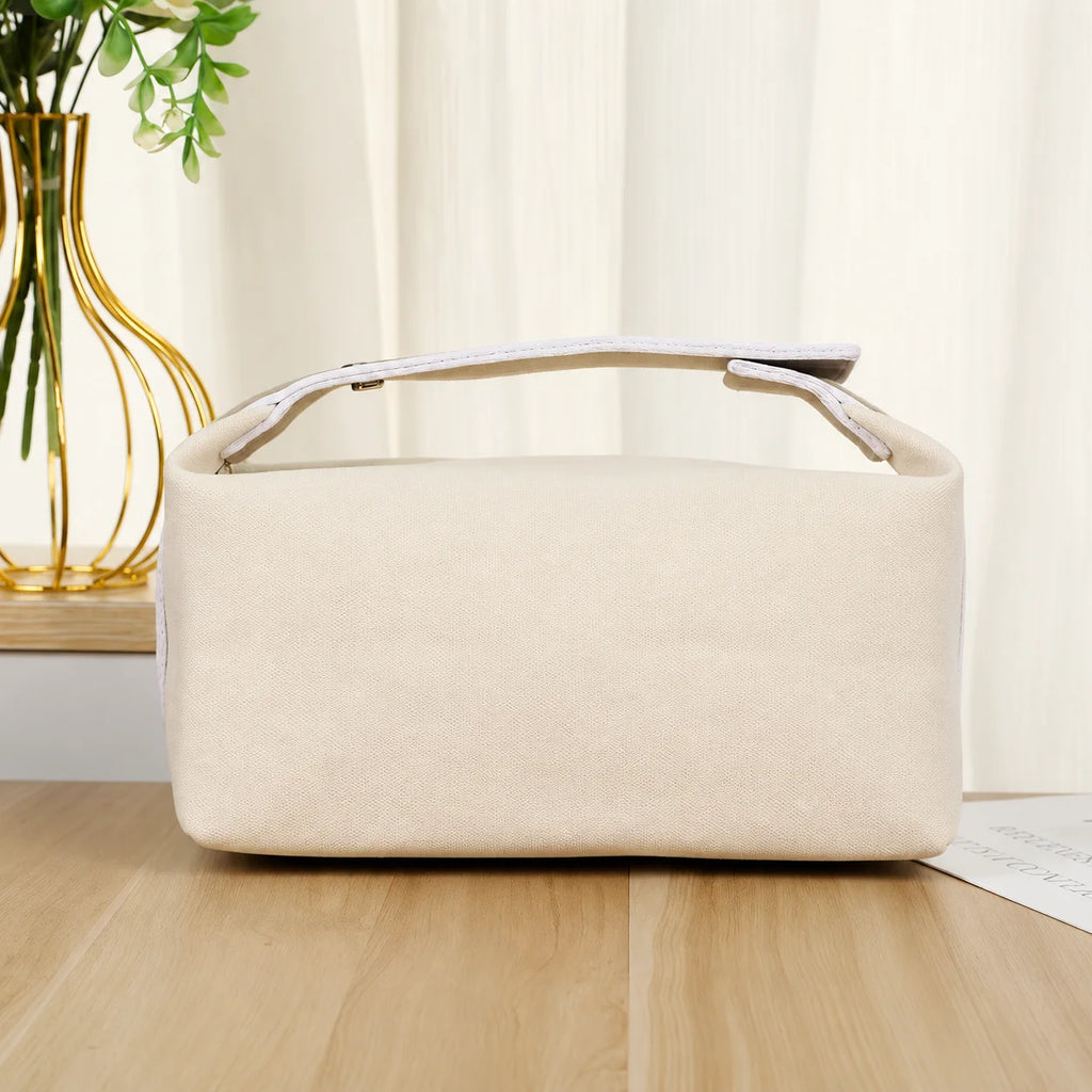 Custom 24cm Canvas Cosmetic Bag with Logo | 50 MOQ Heat Transfer & Screen Print | Bulk for Trade Shows