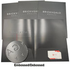 Custom Presentation Folder | Anti-Scratch Lamination, Foil Stamping & Embossing Options for Sales Kits & Conference Materials