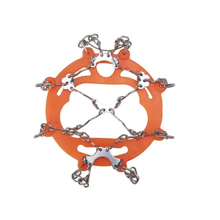 Custom Logo Ice Cleats with 8 Stainless Steel Spikes | MOQ 500