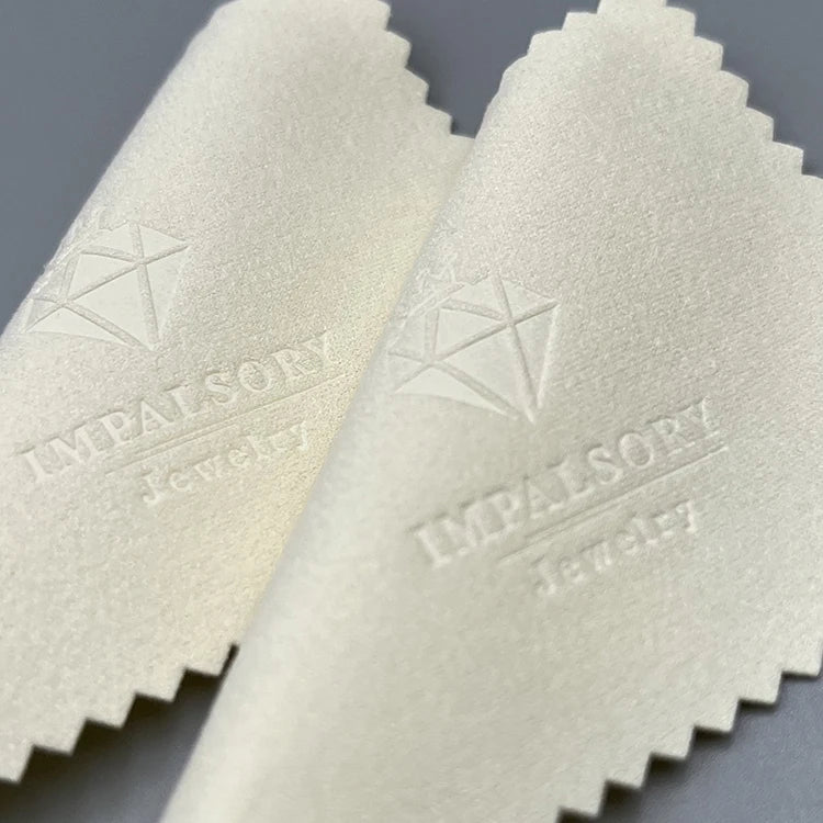 Custom Logo Microfiber Jewelry Polishing Cloth | MOQ 100