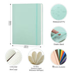 A5 Hardcover PU Leather Notebook with Elastic Band for Daily Writing, Office and Custom Logo