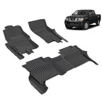Nissan Frontier Crew Cab 2008-2021 Custom Fit All-Weather TPE Floor Mats