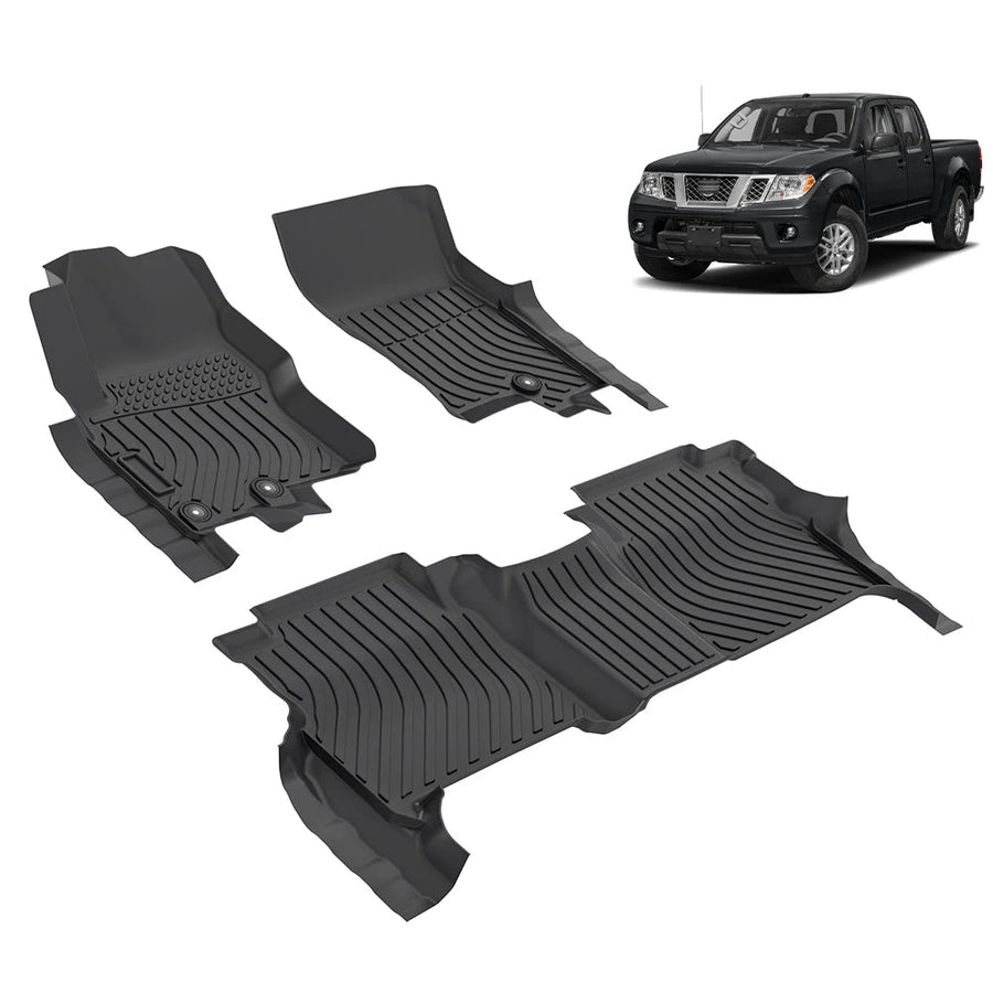 Nissan Frontier Crew Cab 2008-2021 Custom Fit All-Weather TPE Floor Mats