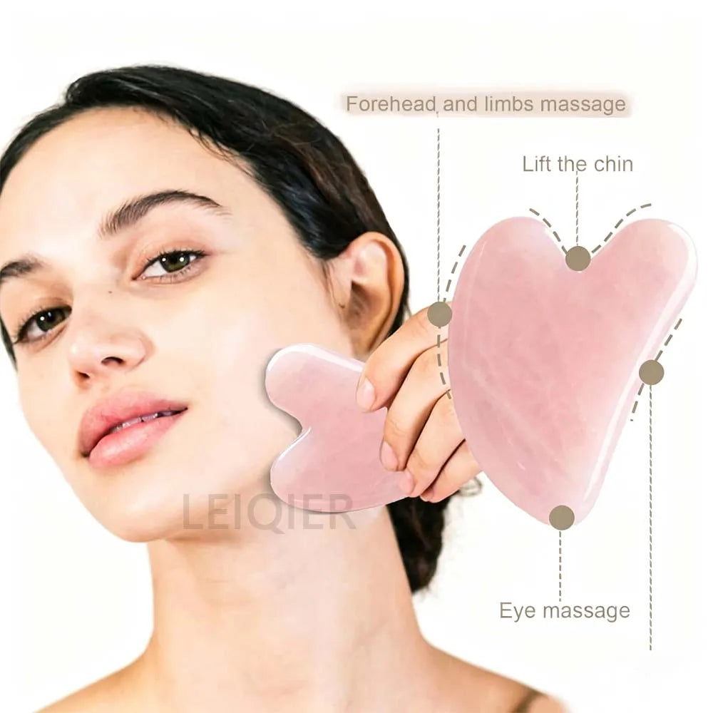 Custom Jade Gua Sha Set 100% Natural | Logo Printing | Spa Wellness