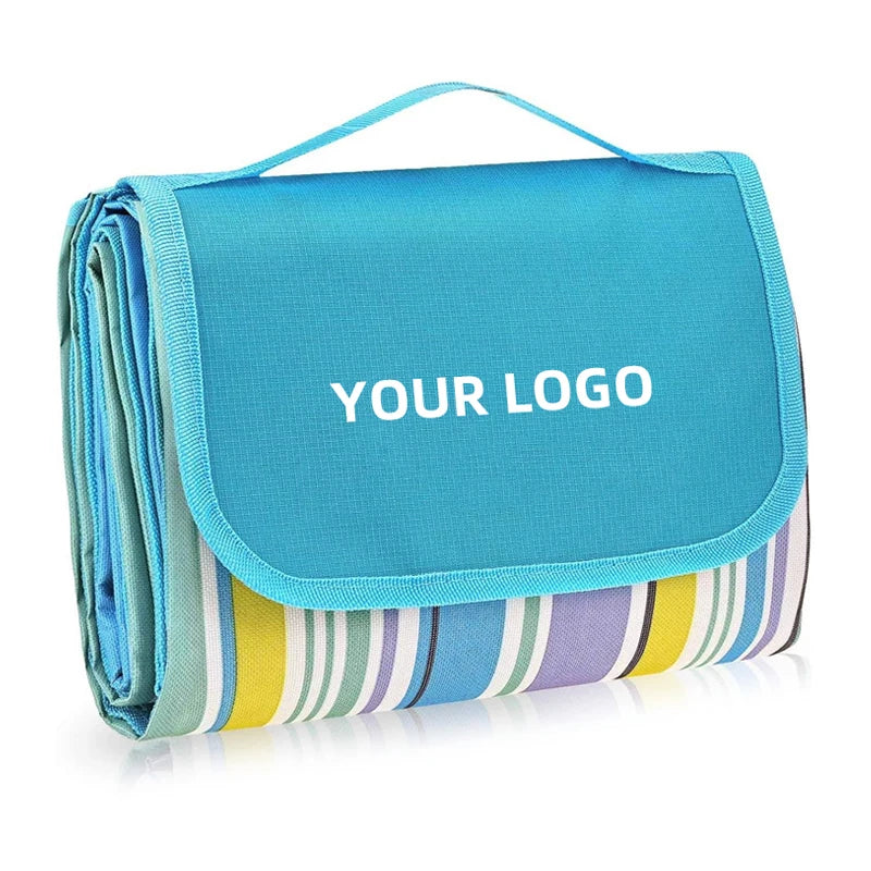 Custom Extra Large Waterproof Sand Free Picnic Blanket with Logo