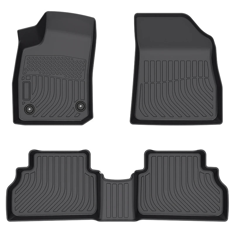Luxury Deep Dish 3D TPE Floor Mats for Chevrolet Montana 2023-2026
