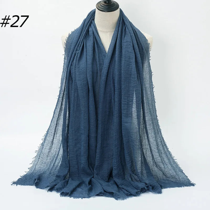 Wholesale Polyester Scarves: 105 Colors, 10-Day Lead, 90x180cm | Spring/Summer Women's Fashion