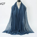 Wholesale Polyester Scarves: 105 Colors, 10-Day Lead, 90x180cm | Spring/Summer Women's Fashion