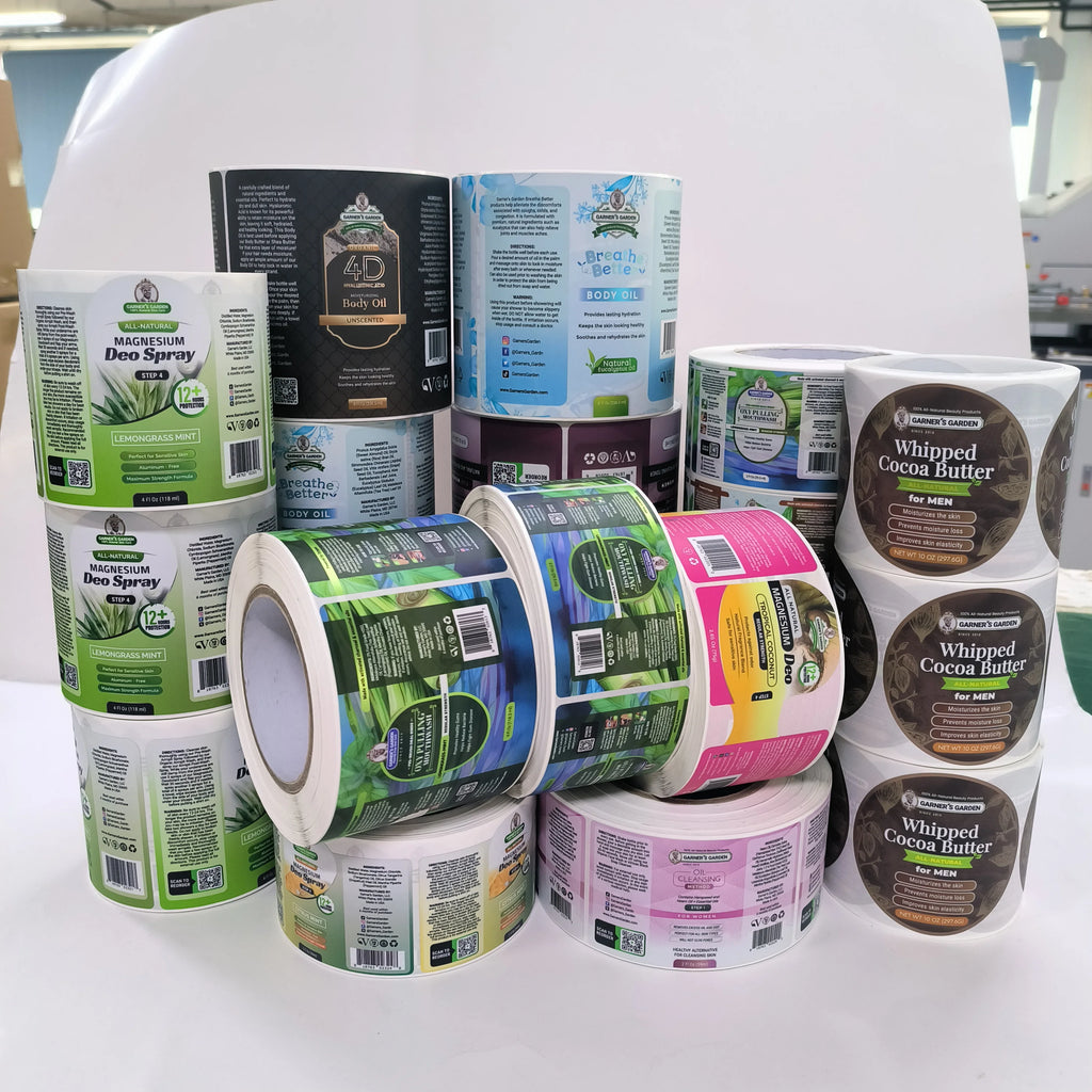 Custom Waterproof Vinyl Roll Labels with Logo | MOQ 100