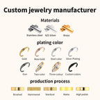 Custom 18K PVD Gold Plated Stainless Steel Necklace | MOQ 1