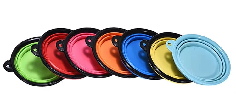 Food-Grade Silicone Foldable Dog Bowl 350ml | BPA-Free Travel Pet Bowl OEM