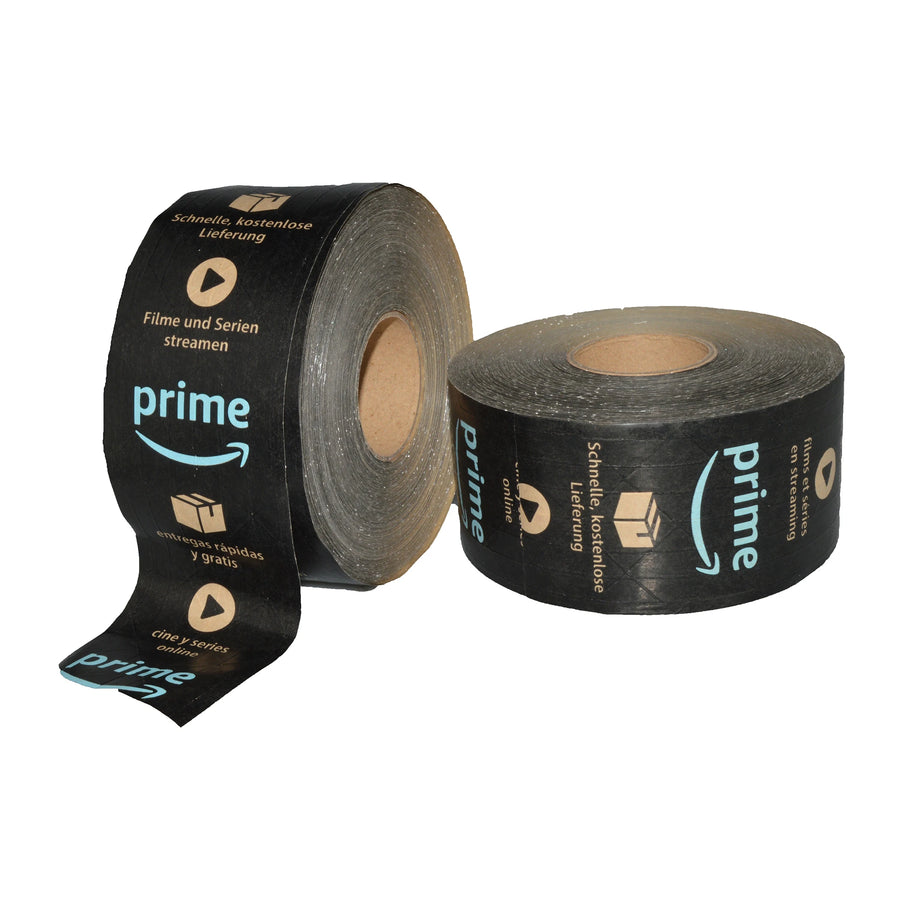 Custom Reinforced Kraft Packing Tape with Logo | 500 MOQ, Fiberglass, High Strength