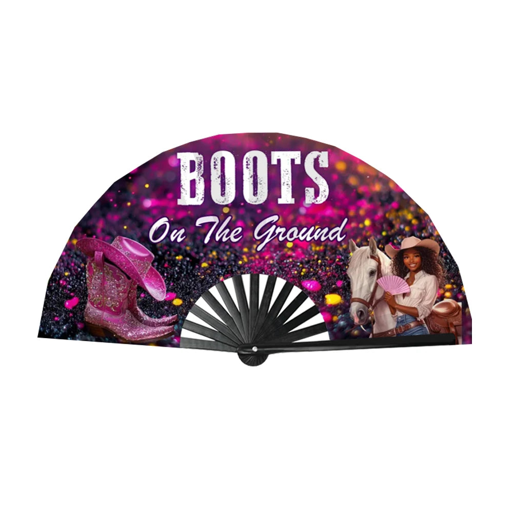 Custom Bamboo Hand Fan | Clacking Sublimation Fan | Personalized Event Giveaway