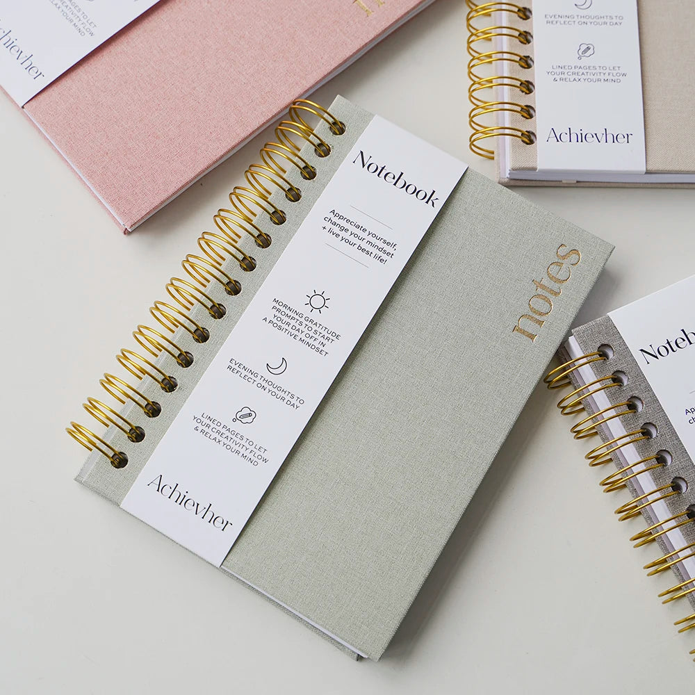 Custom Linen Hardcover Notebooks | 300-Piece MOQ