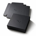 Custom Black Paper Boxes with Logo | UV Print MOQ 500