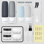 Eco-Friendly Travel Bottle Set — 16-Piece, TSA Approved, 7-Day Lead