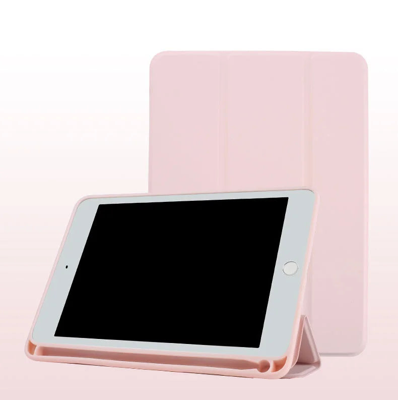 Pu Leather Shockproof Smart Cover Tablet Case – iPad Covers with Pencil Holder for iPad Pro 12.9 & More