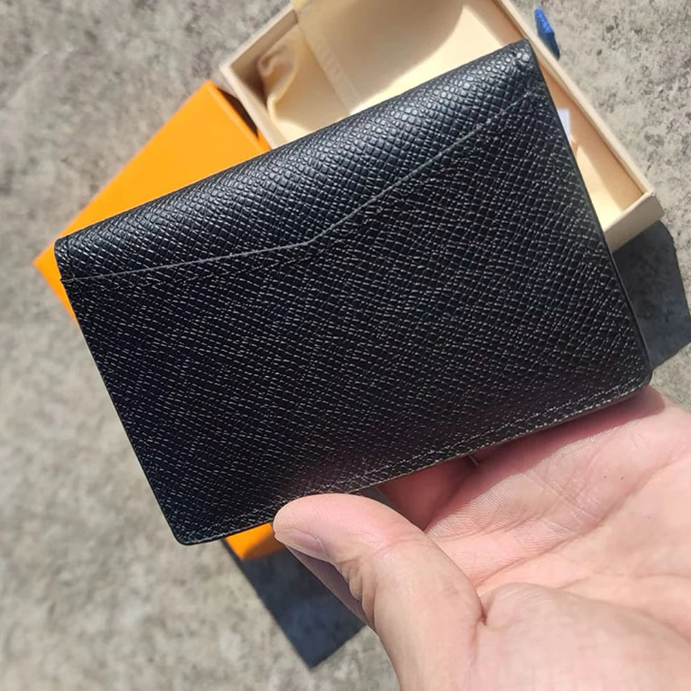 Custom Saffiano PU Leather Card Holder | RFID Blocking Business Wallet