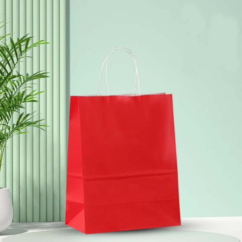 Kraft Paper Bags — Leakproof Bottom, 10,000 Pcs MOQ, Recyclable