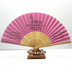 Wholesale Custom Bamboo Hand Fans for Wedding | Logo MOQ 100