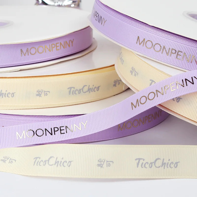 Custom Printed Ribbon: 100 Yard MOQ, 7-Day Lead, 196 Colors | OEKO-TEX/BSCI/GRS Certified