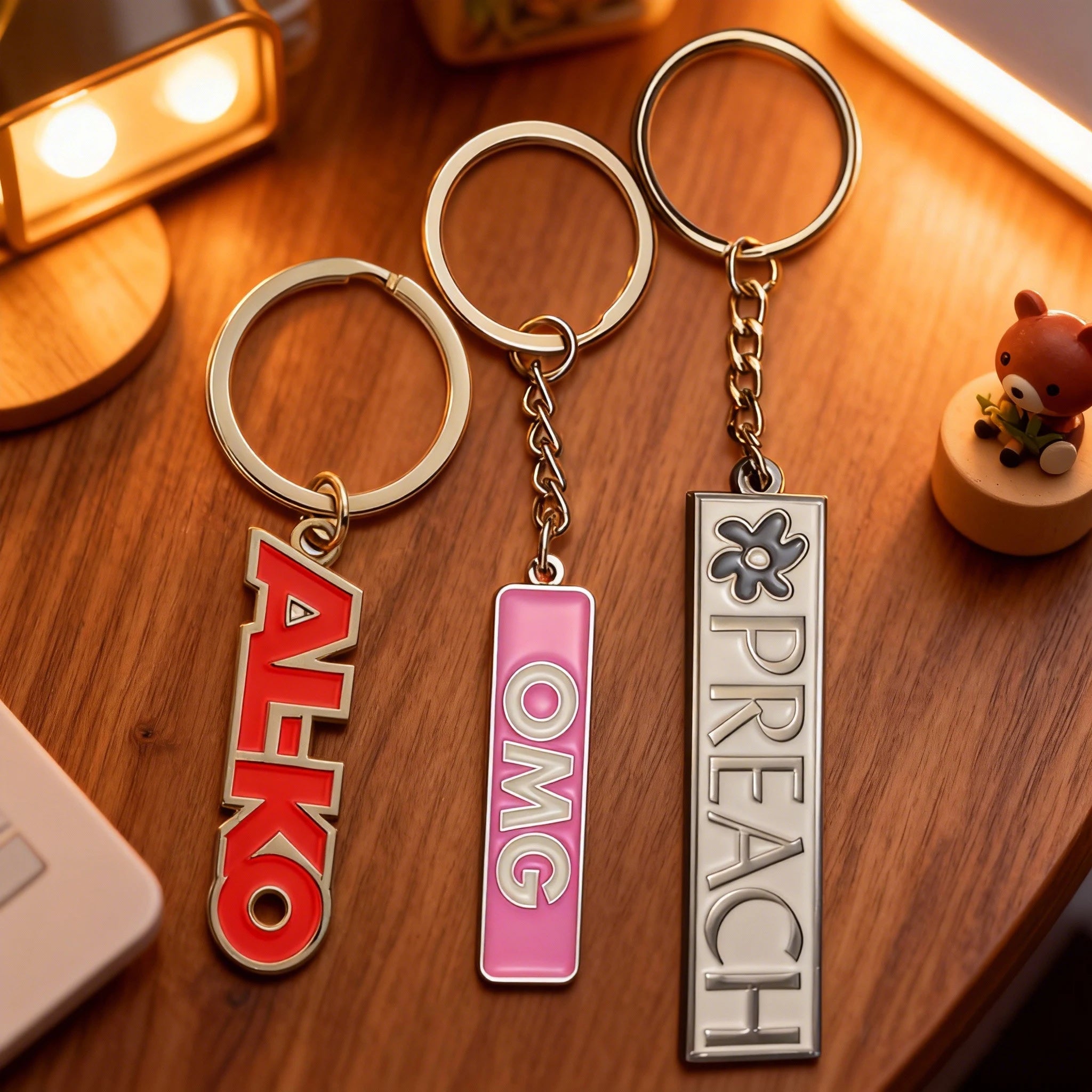 Custom Metal Keychain – Personalized Logo Keyrings for Brand Promo & Gifting