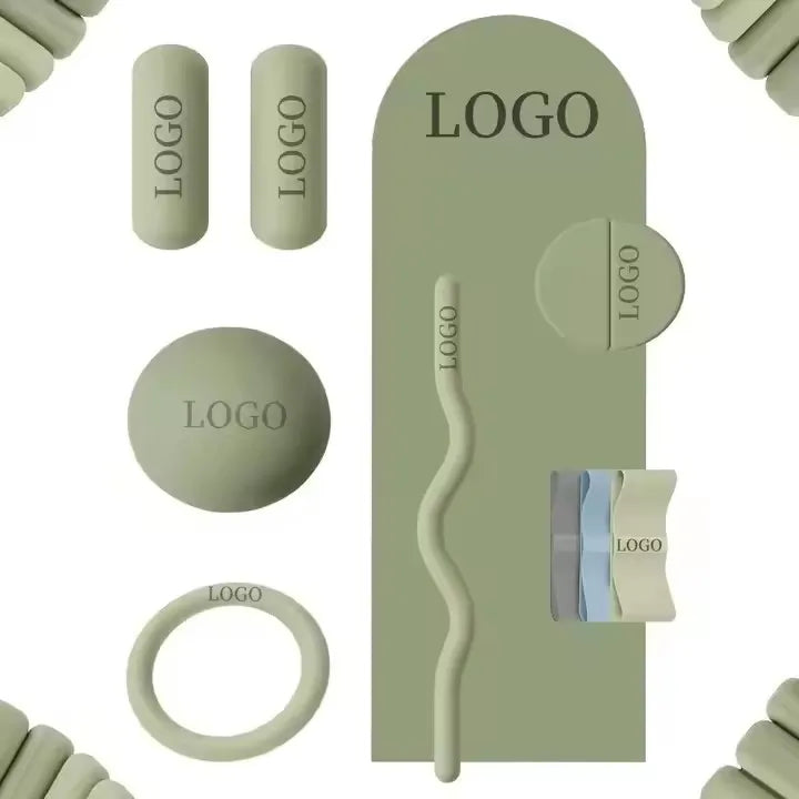 Custom Logo Yoga Mat Dumbbells Fitness Set | MOQ 50