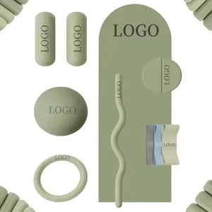 Custom Logo Yoga Mat Dumbbells Fitness Set | MOQ 50