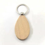 Custom Solid Wood Keychains | Laser Engraved Logo | 1,000-Piece MOQ | Promotional & Hospitality