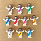 Mini Jesus Figurines | Hand-Painted Religious Figures | Bulk Baptism Gifts