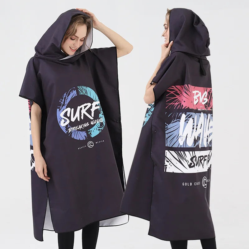 Custom Synthetic Anti-Odor Beach Changing Robe Poncho