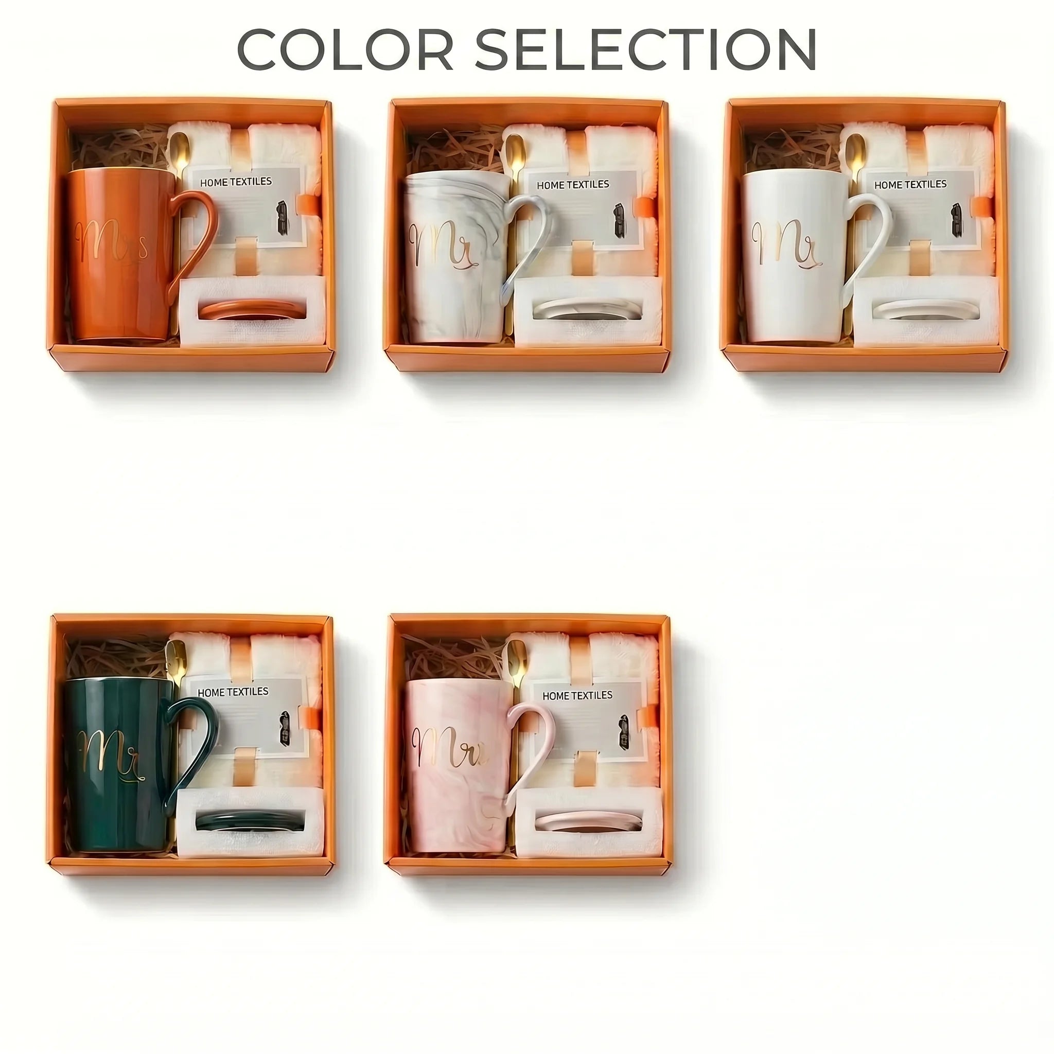 Custom Ceramic Mug Gift Set Wholesale | Towel Spoon Lid Box 50 MOQ